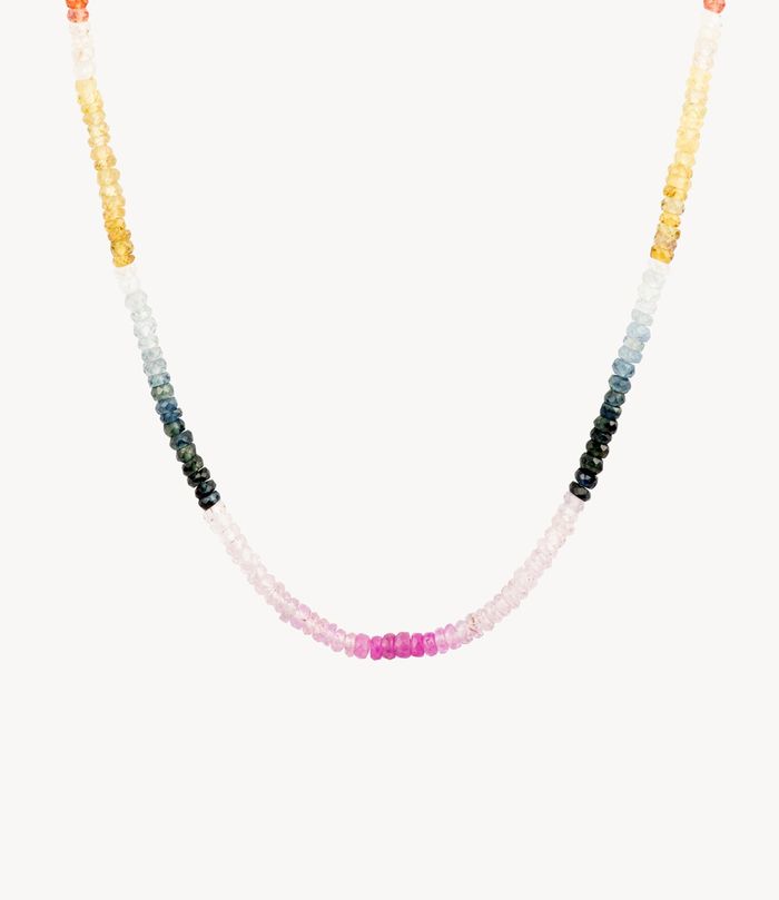 Roxannefirst Graduated Rainbow Sapphire Necklace