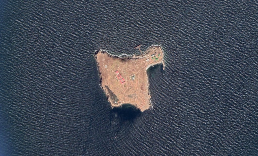 Aerial of Snake Island